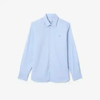 Lacoste Men's lacoste slim fit french collar cotton poplin shirt offer