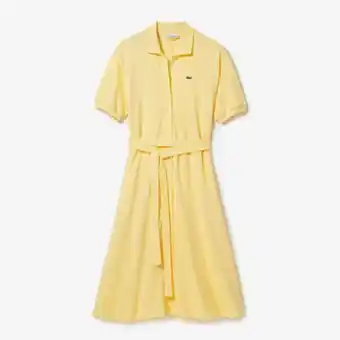 Lacoste Women's cotton piqué belted polo dress offer