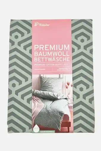 Brands For Less Premium cotton duvet set 155 x 220 cm, green offer