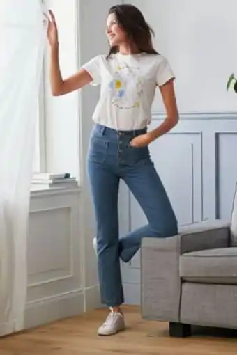 Brands For Less Women regular fit high rise denim jeans, blue offer