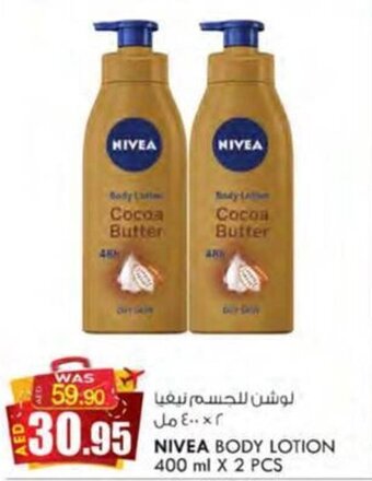 KM Trading NIVEA BODY LOTION 400 ml X 2 PCS offer