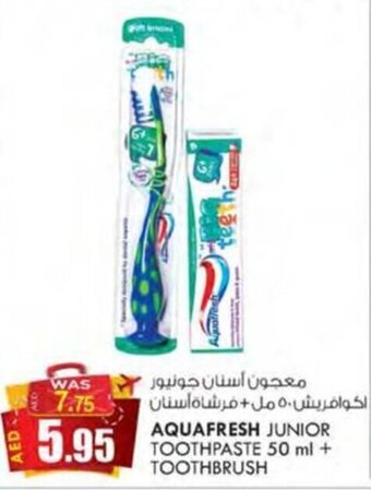 KM Trading AQUAFRESH JUNIOR TOOTHPASTE 50 ml + TOOTHBRUSH offer