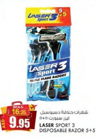 KM Trading LASER SPORT 3 DISPOSABLE RAZOR 5+5 offer