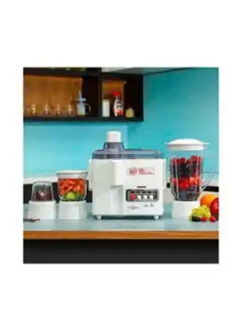 Noon 4-piece countertop food processor set 1.8 l 650 w gsb6147 white offer