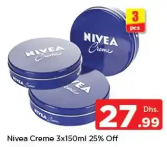Nesto Nivea Creme 3x150ml 25% Off offer