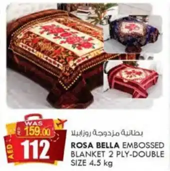 KM Trading ROSA BELLA EMBOSSED BLANKET 2 PLY-DOUBLE SIZE 4.5 kg offer