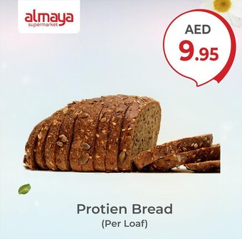 Almaya supermarket Protien Bread (Per Loaf) offer