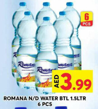 Grand Hyper Market ROMANA N/D WATER BTL 1.5LTR 6 PCS offer
