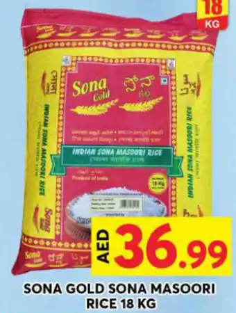Grand Hyper Market SONA GOLD SONA MASOORI RICE 18 KG offer