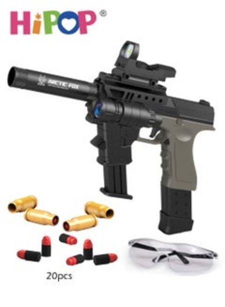 Noon Glock children's toy gun,shell ejecting soft bullet gun toy,with rich tactical accessories,pistol toy for kids offer