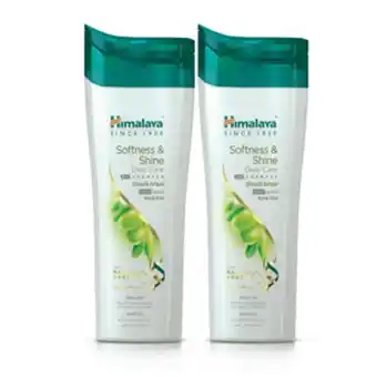 Lulu Hypermarket Himalaya shampoo daily care 2 in 1 soft & shine 2 x 400ml offer