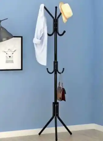 Noon Multi-functional metal coat rack black 172x43centimeter offer