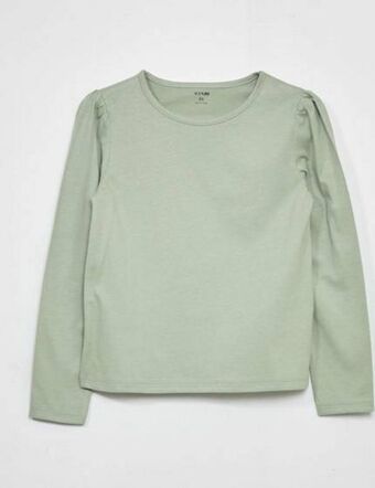 Kiabi Round-neck t-shirt with gathered shoulders offer