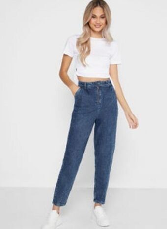 Noon High-rise tapered jeans blue offer
