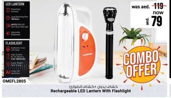 Nesto Rechargeable LED Lantern With Flashlight offer