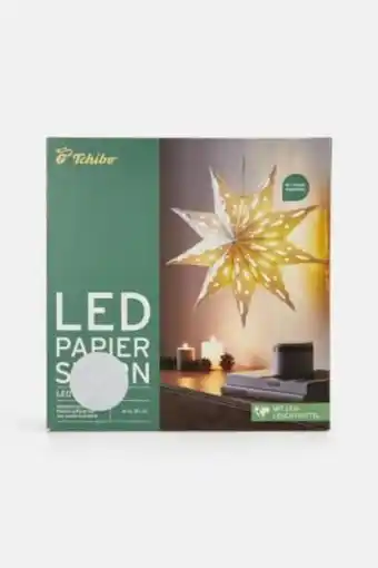 Brands For Less Paper star led light with battery, white offer