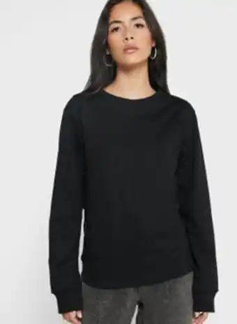 Noon Essential crew neck sweatshirt black offer