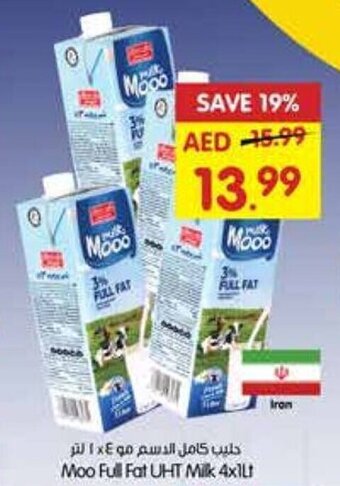 Gala Supermarket Moo Full Fat UHT Milk 4x1Lt offer