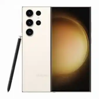 Jumbo Samsung galaxy s23 ultra 5g smartphone 256gb, cream -middle east version offer
