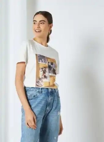 Noon Front graphic t-shirt snow white offer
