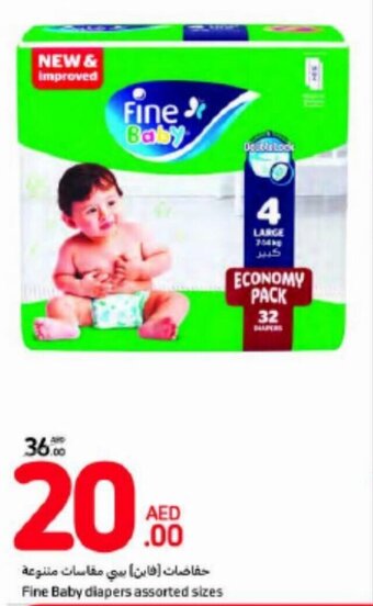 Carrefour Fine Baby diapers assorted sizes offer