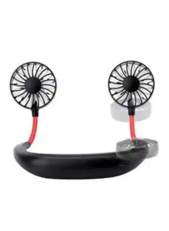 Noon Hanging portable neck fan fr-lt425 black/red offer