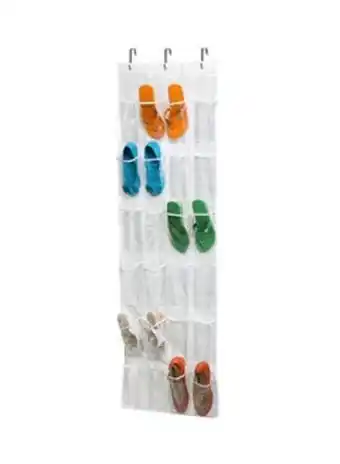Noon 24 pocket out door shoe organizer white 22x54x0.2inch offer