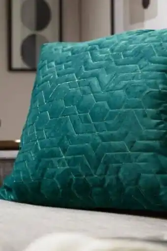 Brands For Less Velvet throw pillow cover 50 l x 50 w cm, green offer