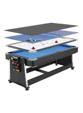 Noon 4 in 1 multi-game tables pool table hockey table tennis table and dining table - mf-4084 offer