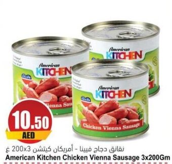 Almaya supermarket American Kitchen Chicken Vienna Sausage 3x200Gm offer