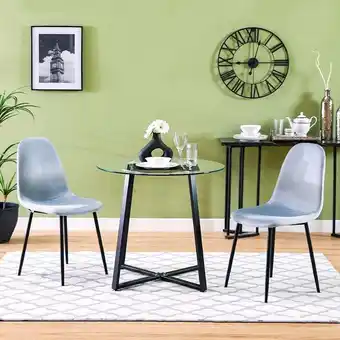 Danube Home Emin 1+2 dining set - cool grey / glass offer