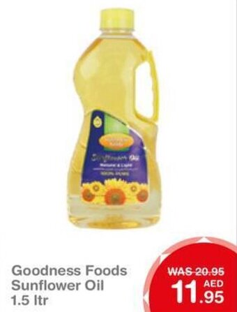 Choithrams Goodness Foods Sunflower Oil 1.5 ltr offer
