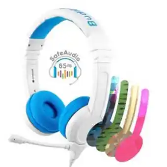 Jumbo Buddyphones school+ safe audio school headphones for kids, blue offer