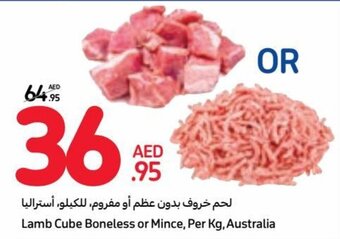 Carrefour Lamb Cube Boneless or Mince, Per Kg, Australia offer