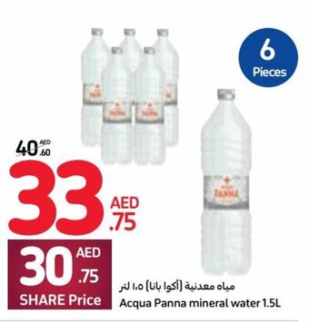 Carrefour Acqua Panna mineral water 1.5L offer