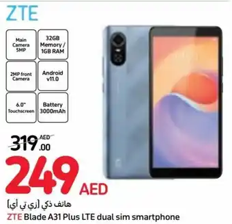 Carrefour ZTE Blade A31 Plus LTE dual sim smartphone offer