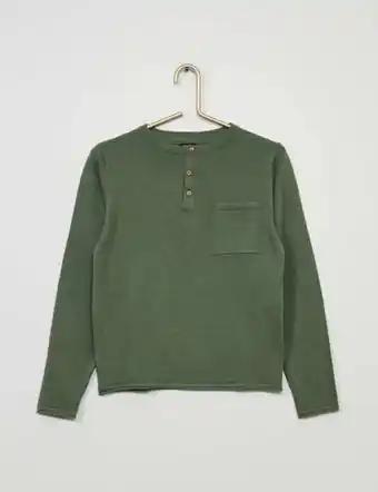 Kiabi Sweater with grandad collar offer