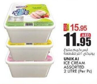 KM Trading UNIKAI ICE CREAM ASSORTED 2 LITRE (Per Pc) offer