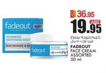 KM Trading FADEOUT FACE CREAM ASSORTED 50 ml offer