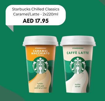 Almaya supermarket Starbucks Chilled Classics Caramel/Latte - 2x220ml offer