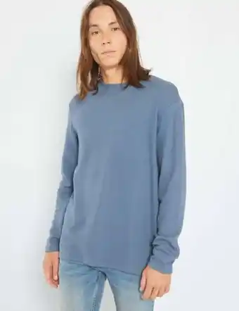 Kiabi Ottoman knit plain t-shirt offer