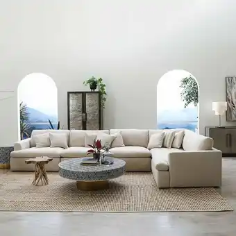 PAN Emirates Demarcus corner sofa set offer