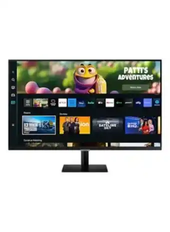 Noon 32 inch smart monitor m5 , smart tv experience, gaminghub, built-in iot hub & speakers, remote access ls32cm500 black offer