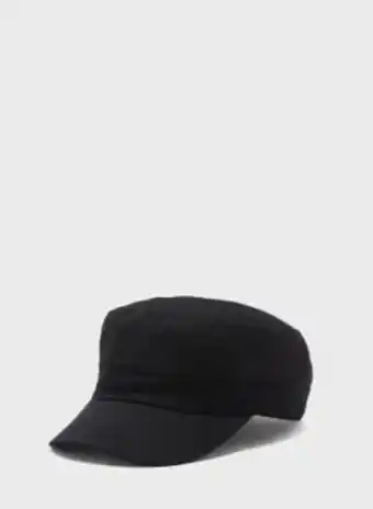 Noon Stitch detail curved peak cap black offer