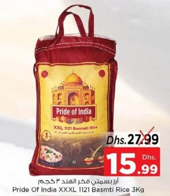 Nesto Pride Of India XXXL 1121 Basmti Rice 3Kg offer
