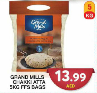 Grand Hyper Market GRAND MILLS CHAKKI ATTA 5KG FFS BAGS offer