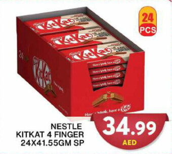 Grand Hyper Market NESTLE KITKAT 4 FINGER 24X41.55GM SP offer