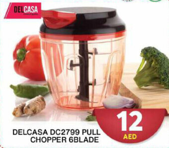 Grand Hyper Market DELCASA DC2799 PULL CHOPPER 6BLADE offer