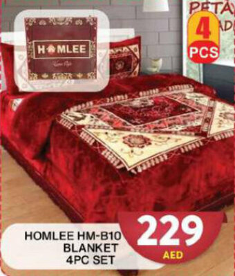 Grand Hyper Market HOMLEE HM-B10 BLANKET 4PC SET offer