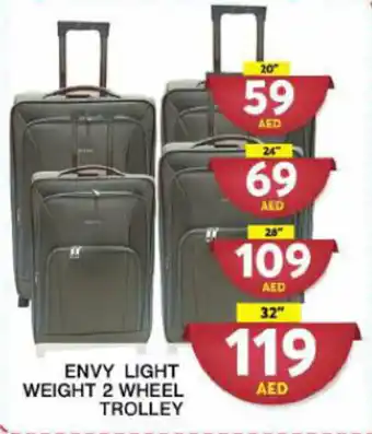Grand Hyper Market ENVY LIGHT WEIGHT 2 WHEEL TROLLEY offer